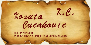 Košuta Čučaković vizit kartica